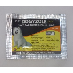 Dogyzole Capsul 1 Capsul Original - Obat Cacing Spektrum Luas untuk Anjing