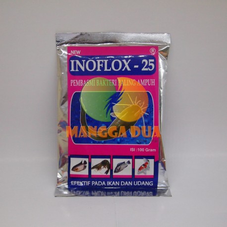 Inoflox 25 100 Gram Original - Anti Bakteri pada Ikan dan Udang