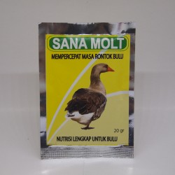 Sana Molt 20 gram Original - Mempercepat Masa Rontok Bulu Bebek