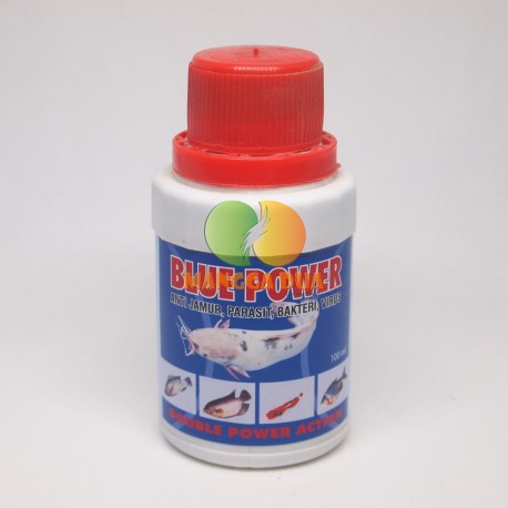 Blue Power 120 ml Original - Obat Anti Bakteri, Jamur, Virus, Kuman untuk air Aquarium