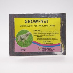 Growfast 10 Capsul Original - Mempercepat Pertumbuhan Anak Ayam dan Ayam