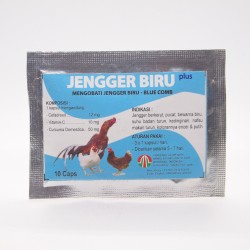 Jengger Biru Plus 10 Capsul Original - Mengobati jengger biru atau blue comb pada ayam