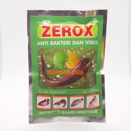 New Zerox 30 gram Original - Anti Bakteri Dan Virus Ikan