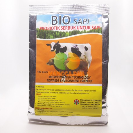 Bio Sapi 100 gram Original - Probiotik Serbuk untuk Ternak Sapi