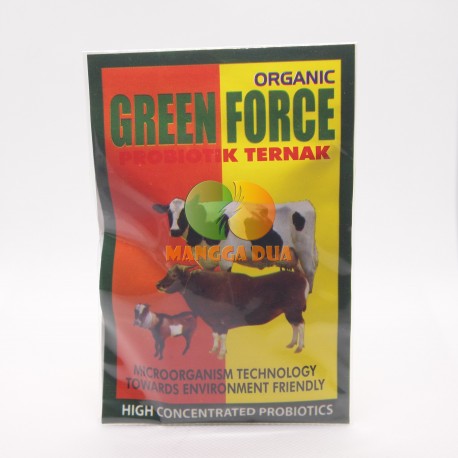 Green Force Organik 25 Gram Original - Probiotik Ternak Sapi Kambing Lembu Domba