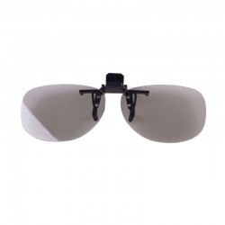 Kacamata 3D Clip On Polarized RealD Lens untuk LG SONY PANASONIC SHARP 3D Passive / Blitz Megaplex Bioskop