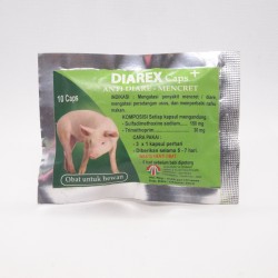 Diarex Pig 10 Capsul Original - Obat Anti Diare Babi Mencret Antibiotik