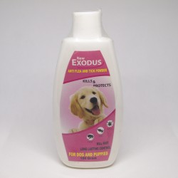 Bedak / Talk Powder Exodus Anti Flea Tick Dog 100 gram Original - Bedak Talc Anti Kutu Anjing