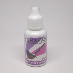 Serafas 30 ml Original - Obat Serak, Sesak Nafas, Macet Bunyi Pada Burung Serafas