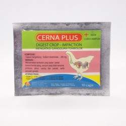 Cerna Plus 10 Capsul Original - Mengatasi Gangguan Tembolok Pada Ayam