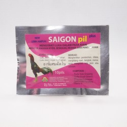 Saigon Pil 10 Capsul Original - Mengobati Luka Dalam, Menghilangkan Nyeri, Bengkak, Memar, dan Pendarahan Pada Ayam
