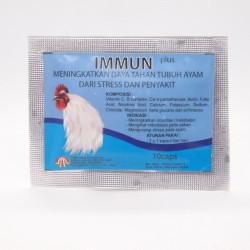 Immun Plus 10 Capsul Original - Meningkatkan daya tahan tubuh ayam dari stress dan penyakit