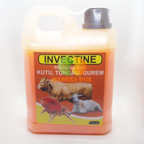 Invectine 250 ml Original - Shampoo Anti Kutu, Tungau, Gurem Pada Sapi Dan Kambing
