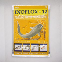 Inoflox 12 100 Gram Original - Pembasmi Bakteri Paling Ampuh pada Ikan dan Udang