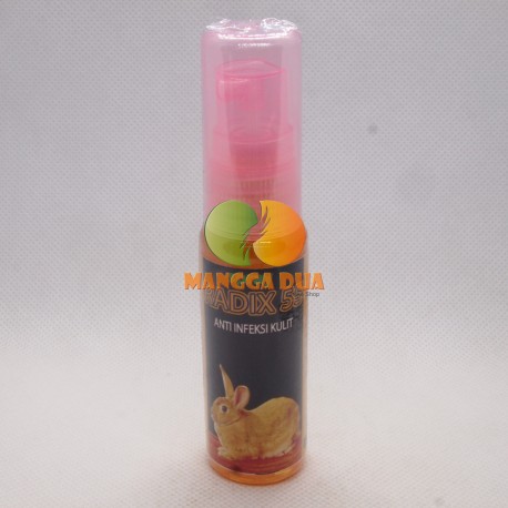 Radix Spray 10 ml Original - Obat Scabies, Kudis, Eksim, Koreng, Gatal pada Kelinci