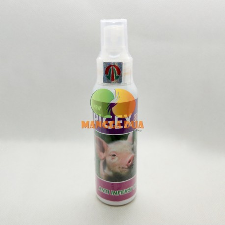 Pigex Spray 120 ml Original - Obat Anti Infeksi Scabies Gudig Eksim Gatal Koreng pada Babi
