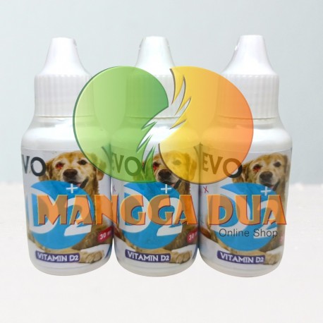 Evo D2 Dog 30 ml Original - Obat Anjing Flu Calici Panleu Distemper Anjing Puppies