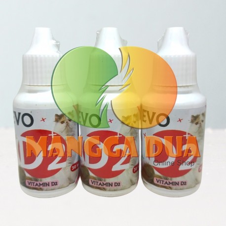 Evo D2 Cat 30 ml Original - Obat Anjing Flu Calici Panleu Distemper Kucing Kitten