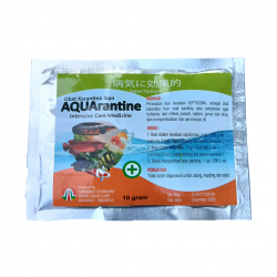Aquarantine 10 gram Original - Obat Karantina Ikan Anti Mabuk Quarantine Intensive Care