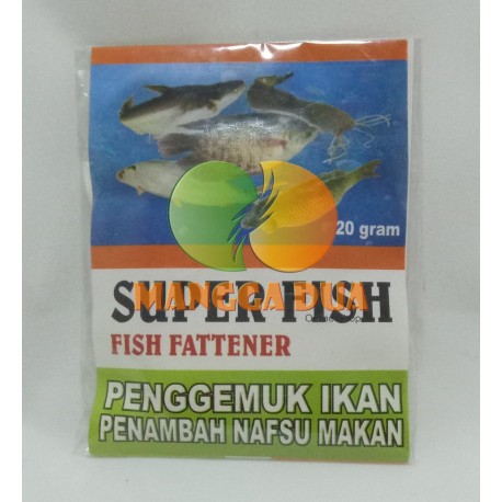 Super Fish 20 gram Original - Penggemuk Ikan, Penambah Nafsu Makan ikan