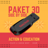 Paket Film 3D Pendek Edukasi Action Side by Side