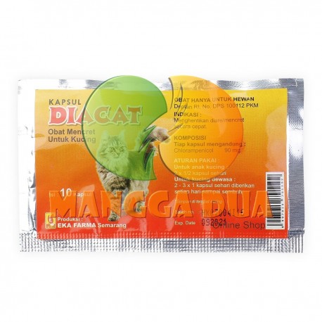 DiaCat 10 Capsul Original - Obat Mencret Khusus Kucing