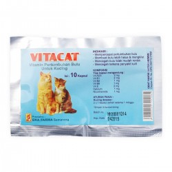 VitaCat 10 Capsul Original - Obat dan Vitamin Bulu Kucing